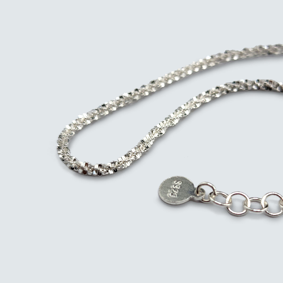 Lumière Facet Silver Chain (40cm)