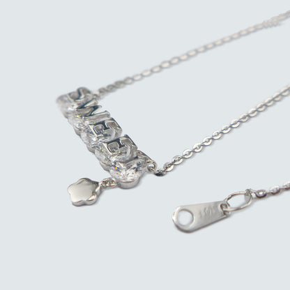 Sweet Crystal Letter Necklace