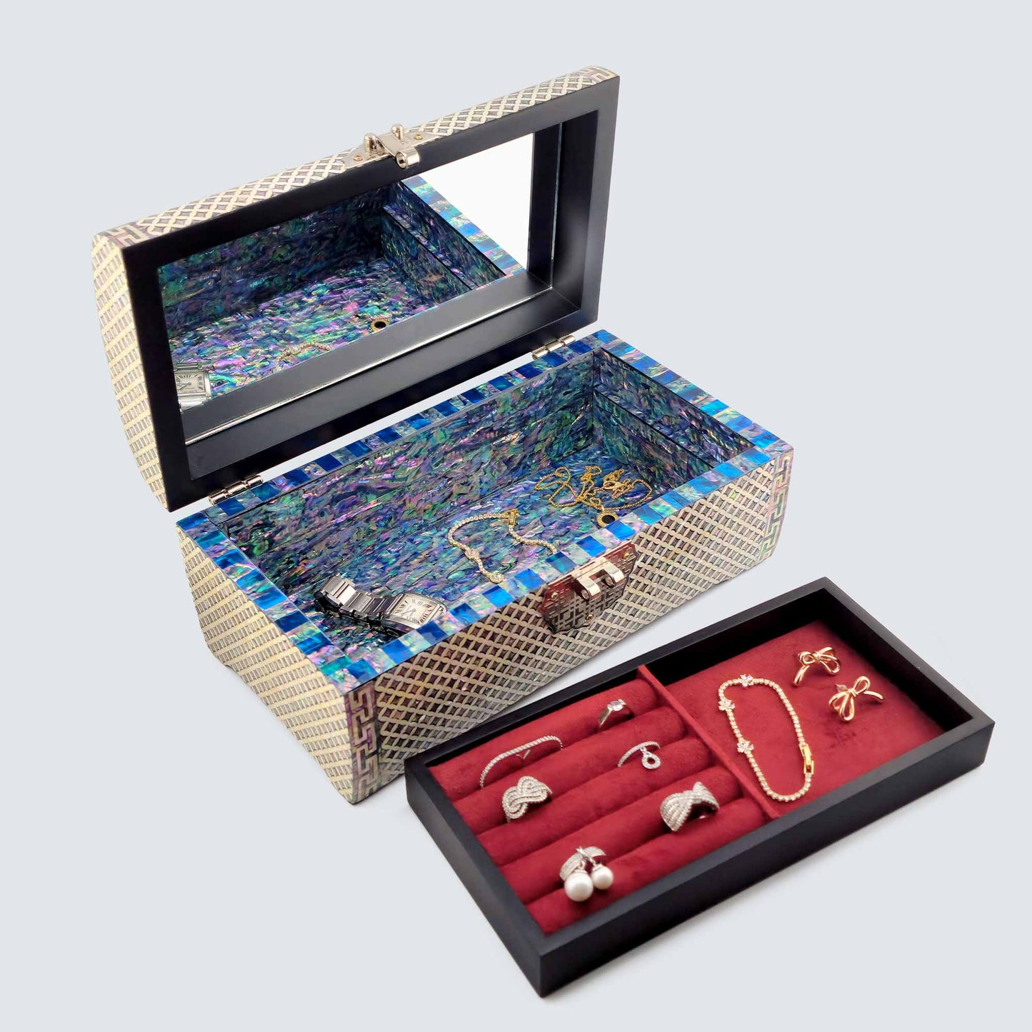 Jagae Mother-of-Pearl Heirloom Jewelry Chest – Chilbo Lattice