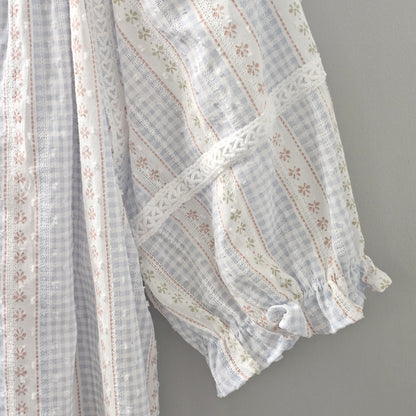 Soft Stripe Cotton Nightdress – Lightweight Summer Sleepwear