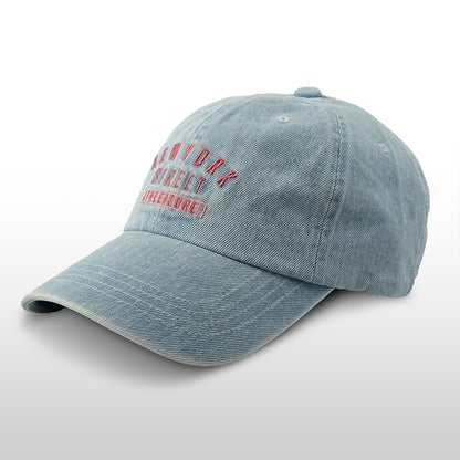 NEW YORK STREET Athleisure Denim Embroidered Cap – Mid Depth