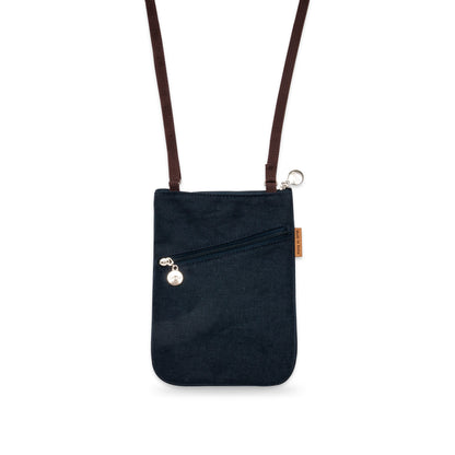 Lily Embroidery Phone Bag – Handmade Floral Crossbody