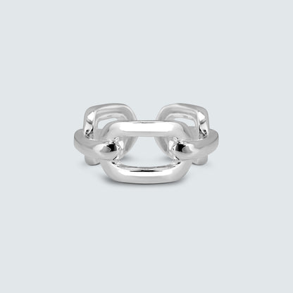 Fluid Link Silver Ring