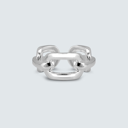 Fluid Link Silver Ring