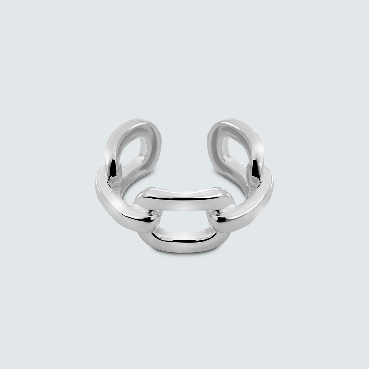 Fluid Link Silver Ring