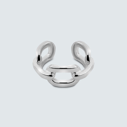 Fluid Link Silver Ring