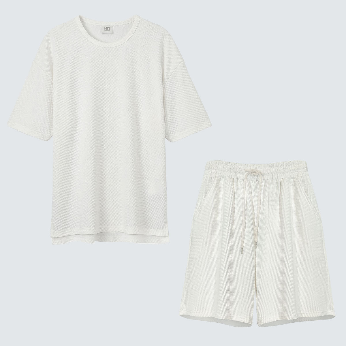 Amber Textured Relaxed Fit Short Sleeve Top (UNISEX / WOMEN – OVERFIT)