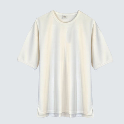 Amber Textured Relaxed Fit Short Sleeve Top (UNISEX / WOMEN – OVERFIT)