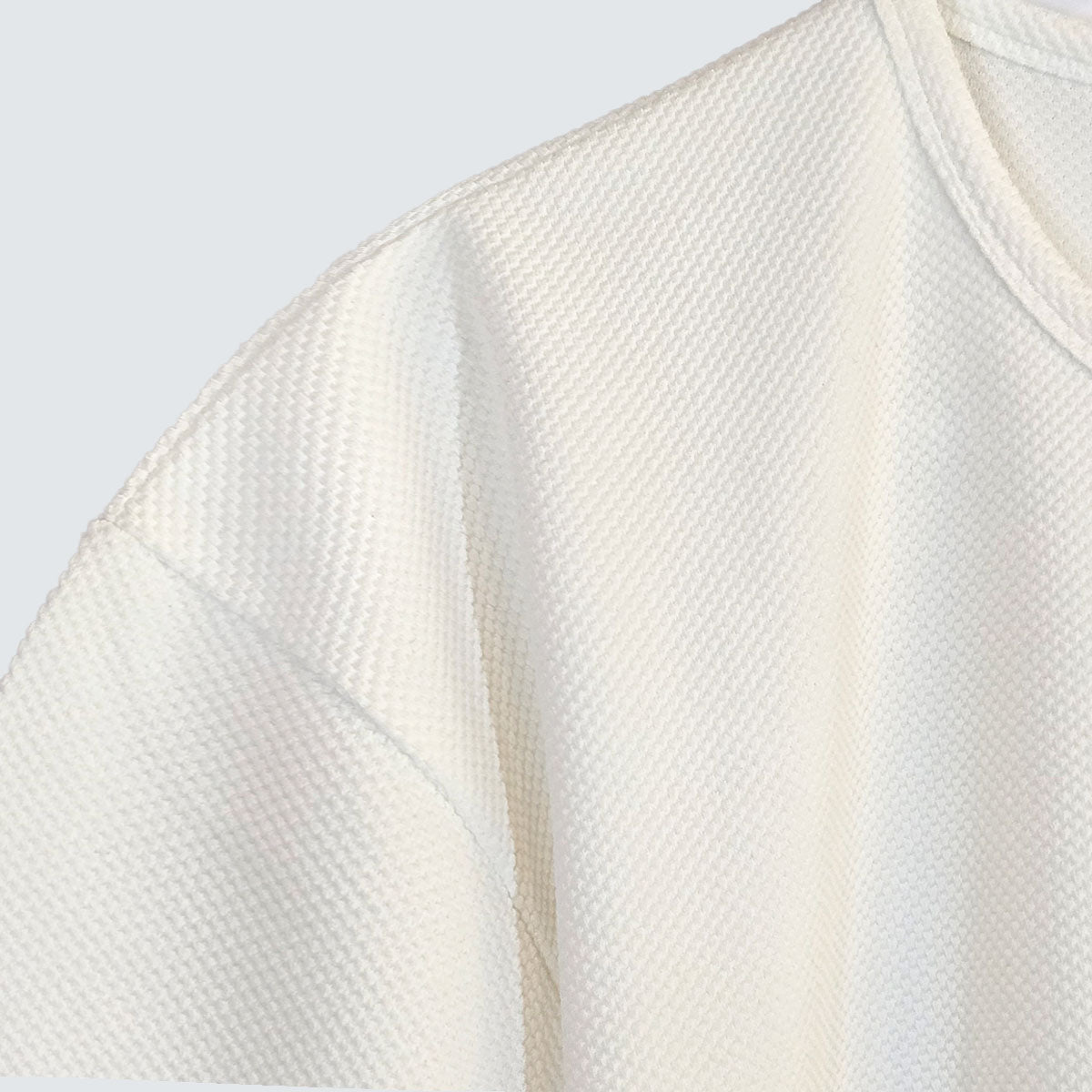 Amber Textured Relaxed Fit Short Sleeve Top (UNISEX / WOMEN – OVERFIT)