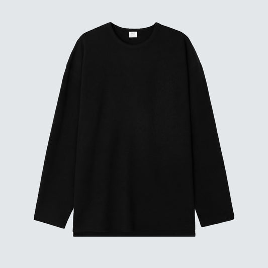 Amber Textured Long Sleeve Top (UNISEX / WOMEN – OVERFIT)