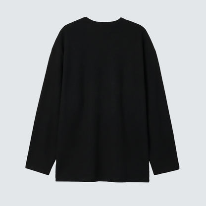 Amber Textured Long Sleeve Top (UNISEX / WOMEN – OVERFIT)