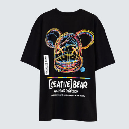 [CREATIVE BEAR] Graphic T-Shirt (UNISEX / WOMEN – OVERFIT)