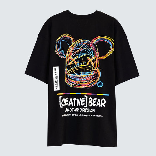 [CREATIVE BEAR] Graphic T-Shirt  - Men One Size