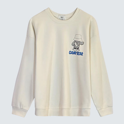 Camp Bear Graphic Sweatshirt (UNISEX / WOMEN – OVERFIT)