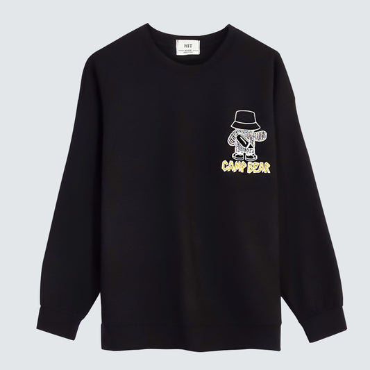Camp Bear Graphic Sweatshirt (UNISEX / WOMEN – OVERFIT)