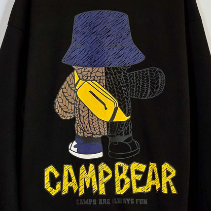 Camp Bear Graphic Sweatshirt (UNISEX / WOMEN – OVERFIT)