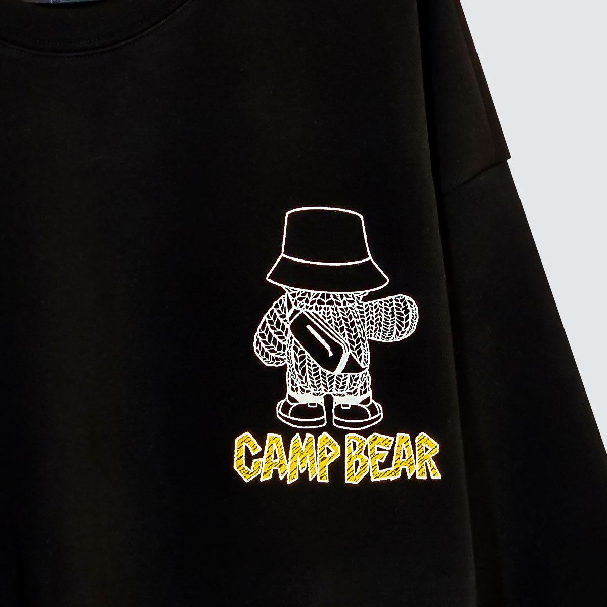 Camp Bear Graphic Sweatshirt (UNISEX / WOMEN – OVERFIT)