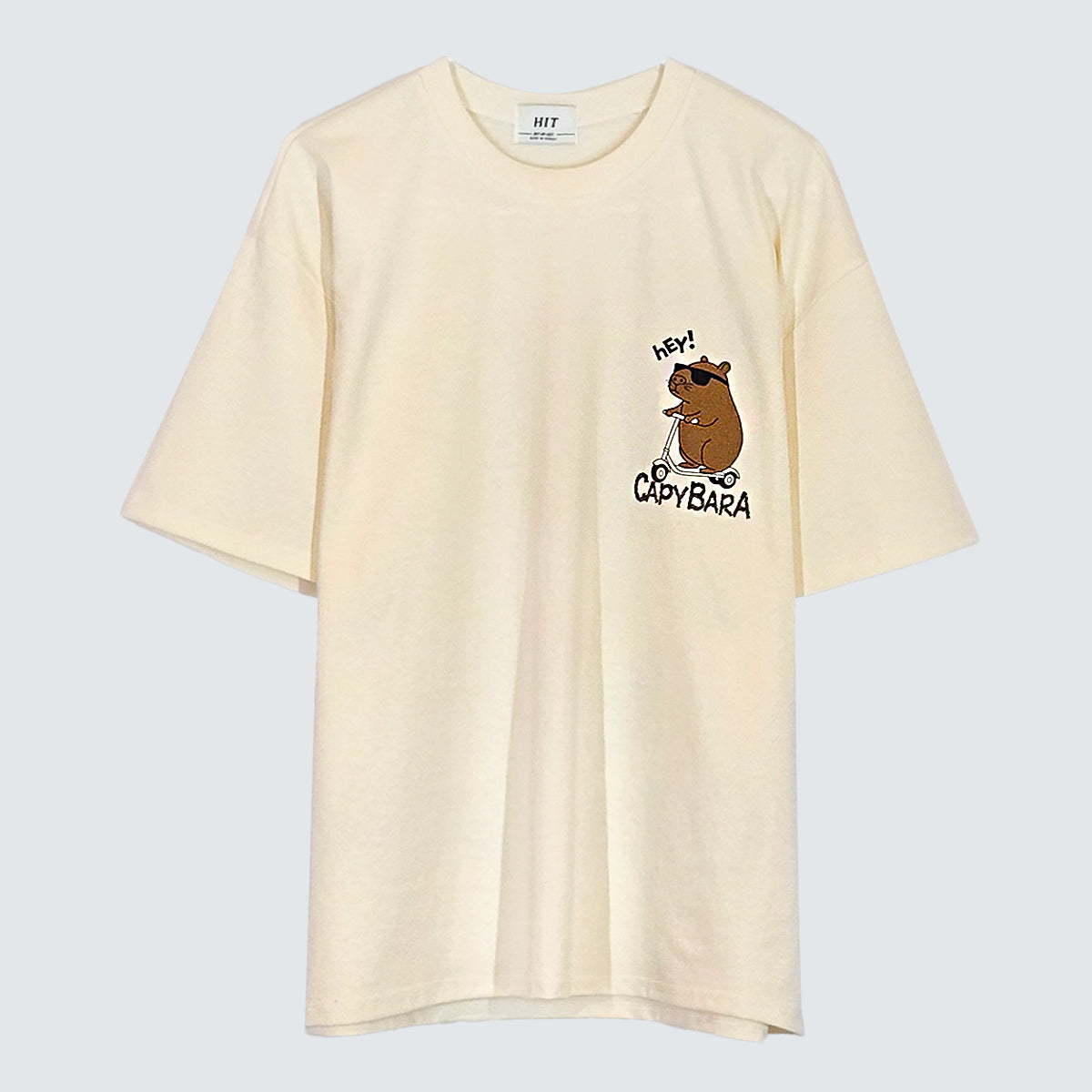[HEY CAPYBARA] Graphic T-Shirt (UNISEX / WOMEN – OVERFIT)