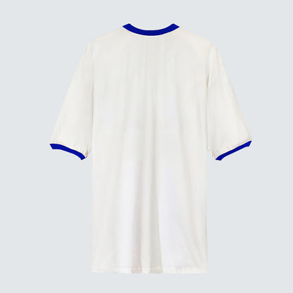 BUTTER Color-Band Graphic T-Shirt  (UNISEX / WOMEN – OVERFIT)