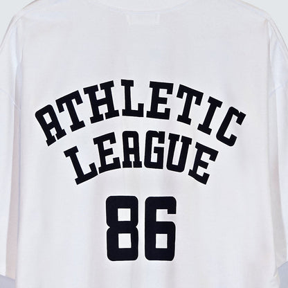 Athletic League 86 Graphic Cotton T-Shirt — (UNISEX / WOMEN – OVERFIT)
