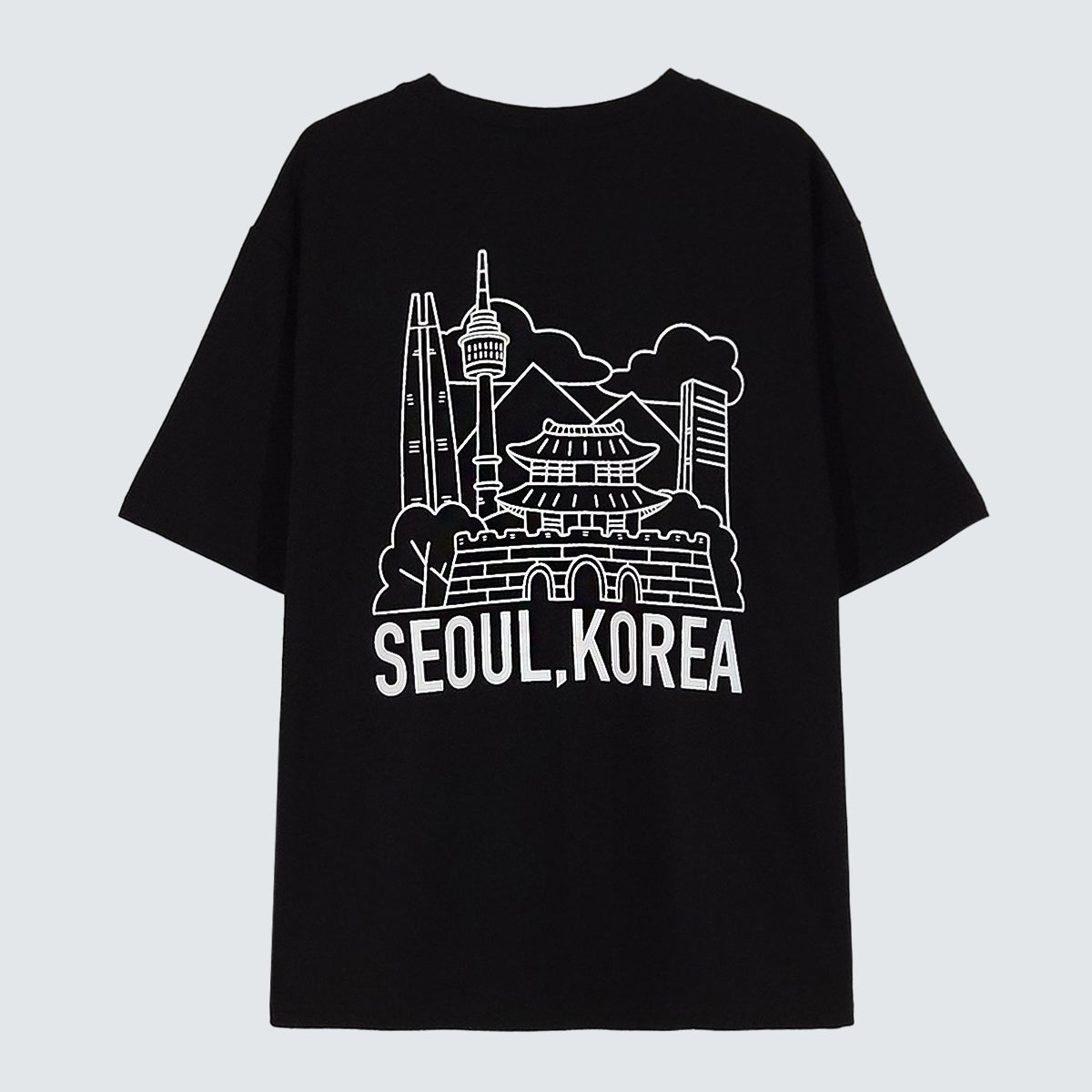 SEOUL, KOREA LANDMARK Graphic Tee (UNISEX / WOMEN – OVERFIT)