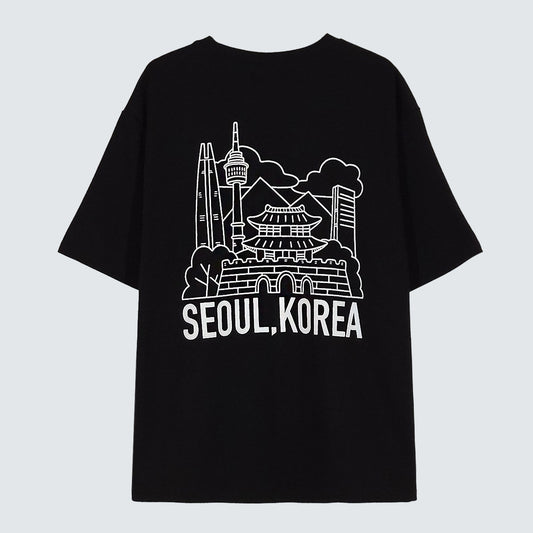 SEOUL, KOREA LANDMARK Graphic Tee (UNISEX / WOMEN – OVERFIT)