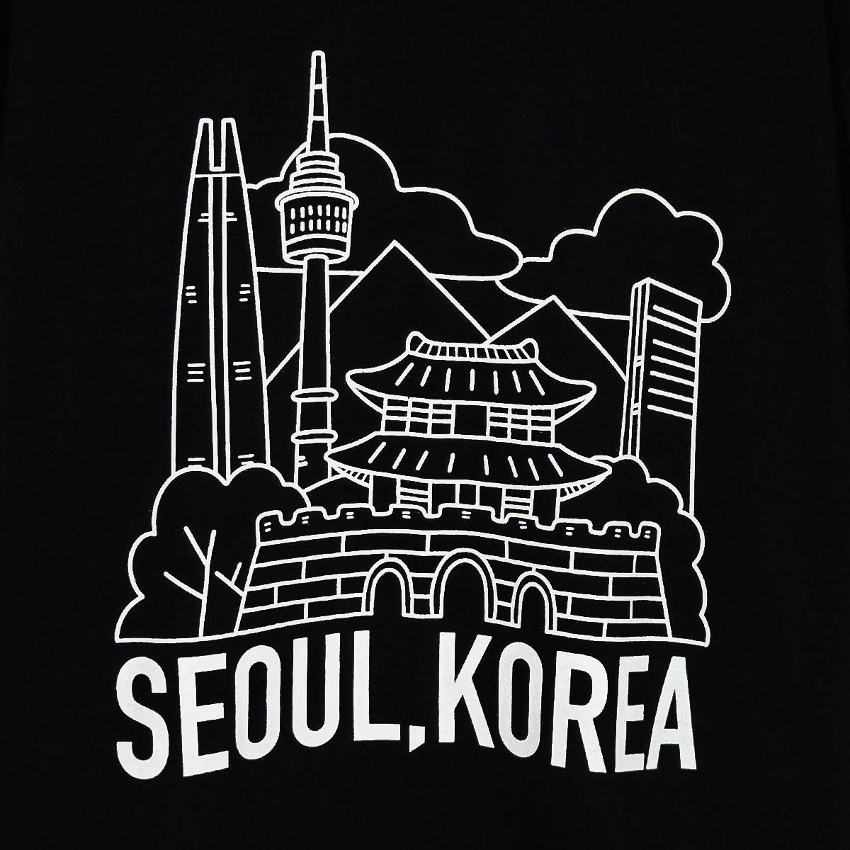 SEOUL, KOREA LANDMARK Graphic Tee (UNISEX / WOMEN – OVERFIT)