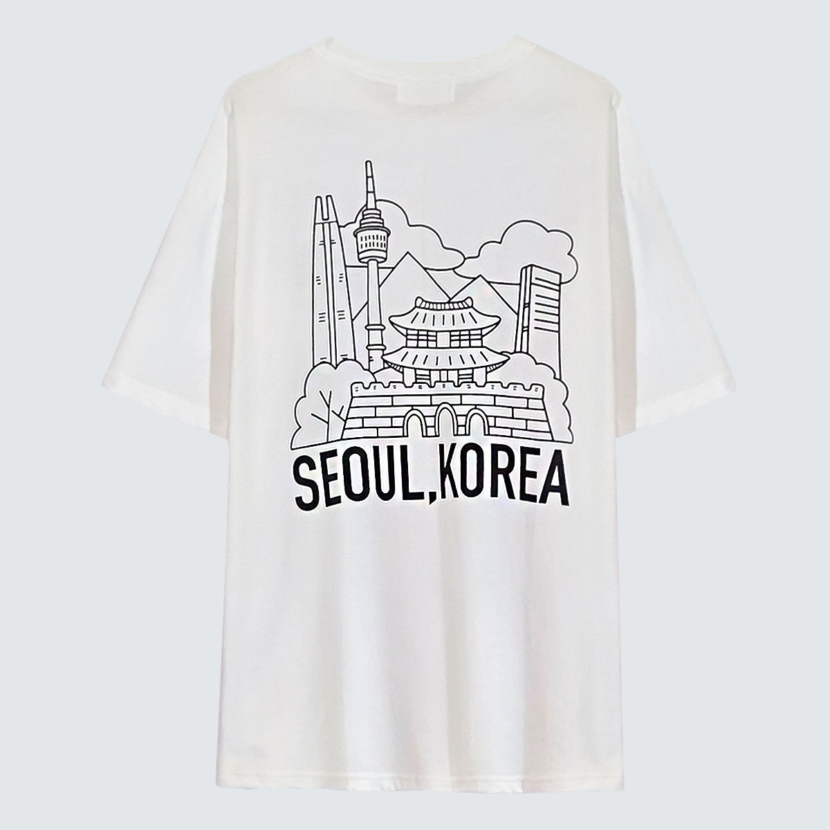 SEOUL, KOREA LANDMARK Graphic Tee (UNISEX / WOMEN – OVERFIT)