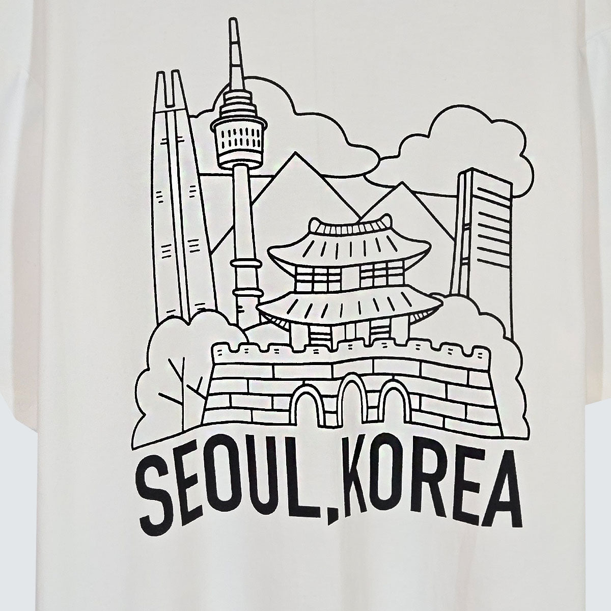 SEOUL, KOREA LANDMARK Graphic Tee (UNISEX / WOMEN – OVERFIT)