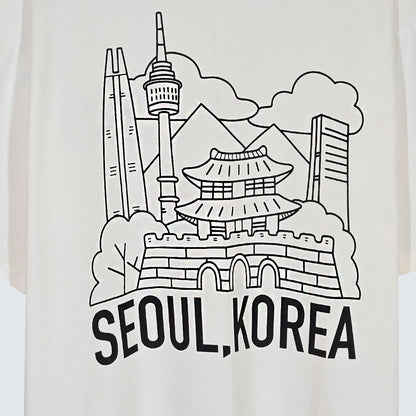 SEOUL, KOREA LANDMARK Graphic Tee (UNISEX / WOMEN – OVERFIT)