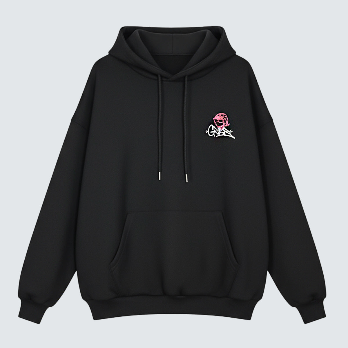 POWERCAT Hoodie — Graphic Street Cat Design  (UNISEX / WOMEN – OVERFIT)