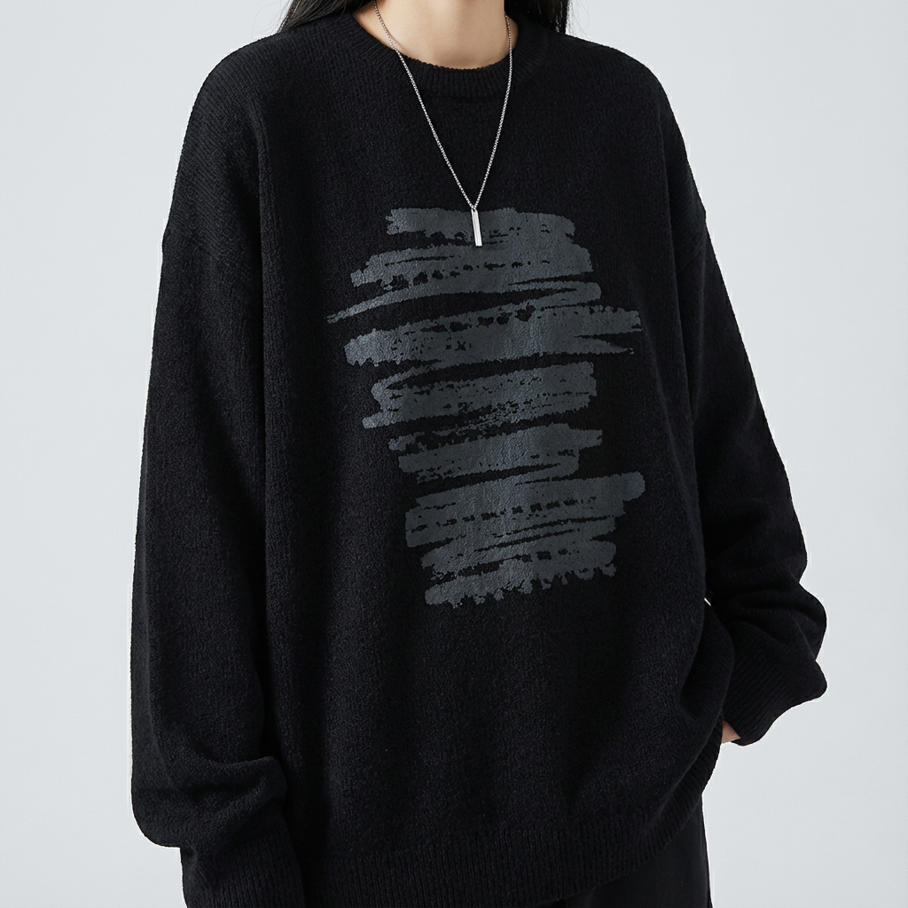 One Week Knit Sweatshirt (UNISEX / WOMEN – OVERFIT)