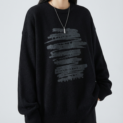 One Week Knit Sweatshirt (UNISEX / WOMEN – OVERFIT)