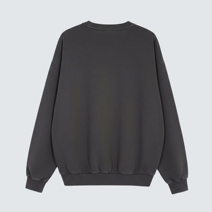 Pigment Dyed Circle Graphic Sweatshirt - Women One Size