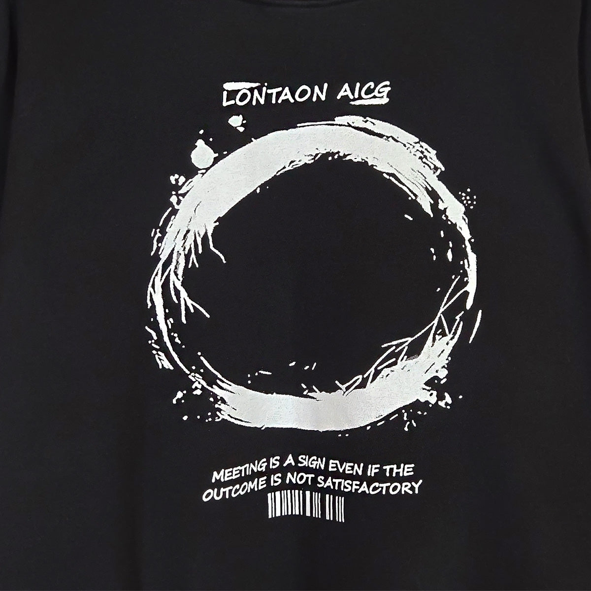 Pigment Dyed Circle Graphic Sweatshirt - Women One Size