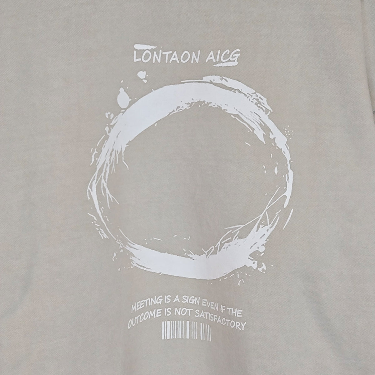 Pigment Dyed Circle Graphic Sweatshirt - Women One Size