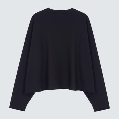 I Think We Should Stay in Bed Pigment Dyed Crop Sweatshirt - Women One Size