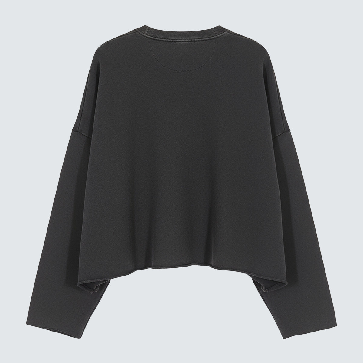 I Think We Should Stay in Bed Pigment Dyed Crop Sweatshirt - Women One Size