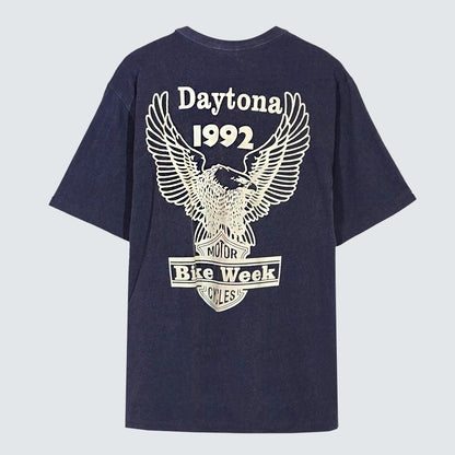 Daytona 1992 Eagle Graphic Tee ( Pigment Dyed ) – Women One Size