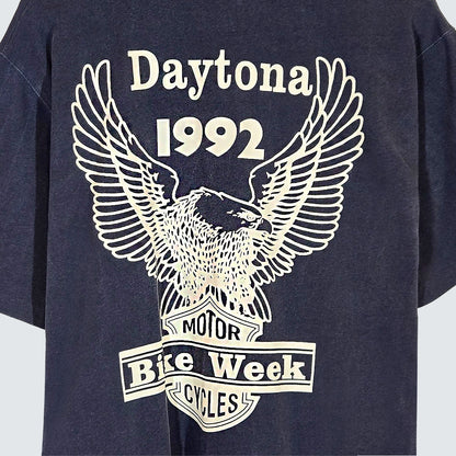 Daytona 1992 Eagle Graphic Tee ( Pigment Dyed ) – Women One Size