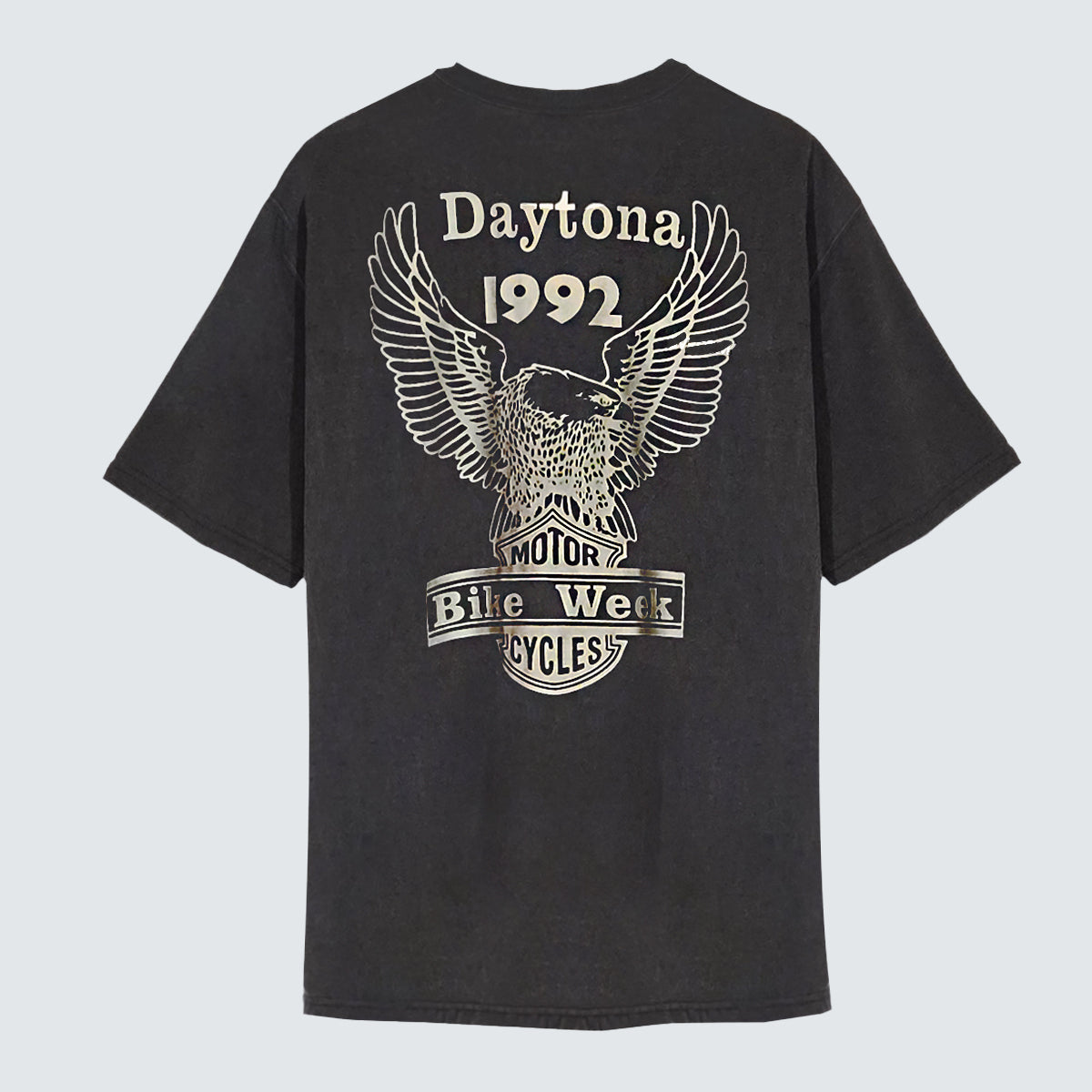 Daytona 1992 Eagle Graphic Tee ( Pigment Dyed ) – Women One Size