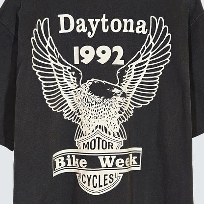 Daytona 1992 Eagle Graphic Tee ( Pigment Dyed ) – Women One Size