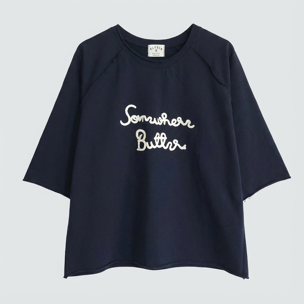 Somewhere Better Embroidered 7/10 Sleeve Sweatshirt – Women One Size