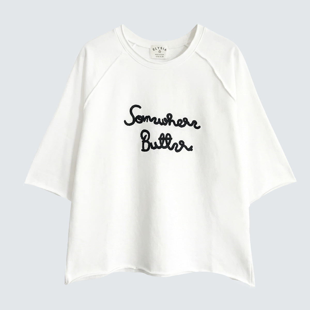 Somewhere Better Embroidered 7/10 Sleeve Sweatshirt – Women One Size