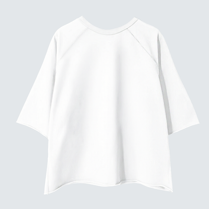 Minimal Patch Ring 7/10 Sleeve Top - Women One Size