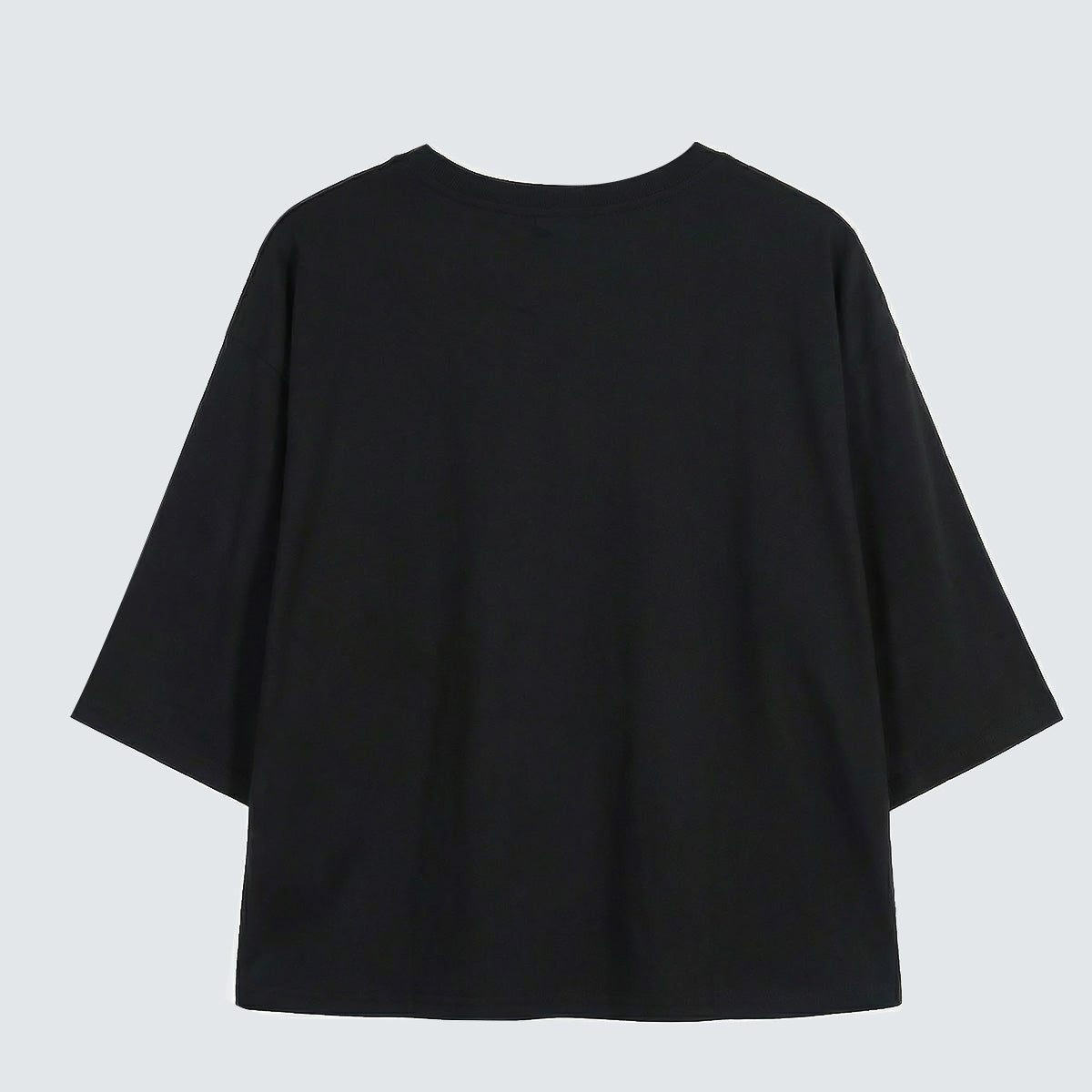 Minimal Patch Ring 7/10 Sleeve Top - Women One Size