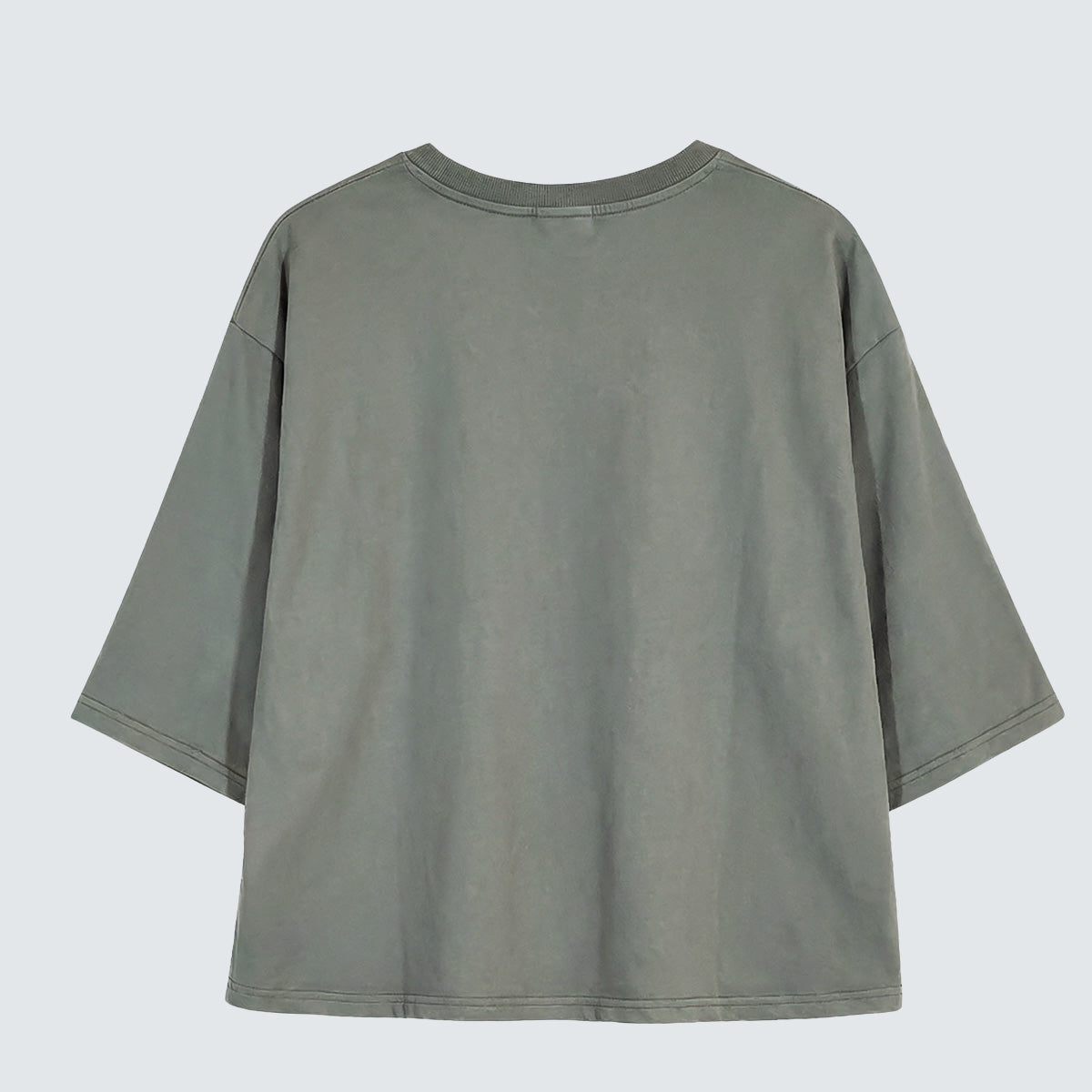 Minimal Patch Ring 7/10 Sleeve Top - Women One Size