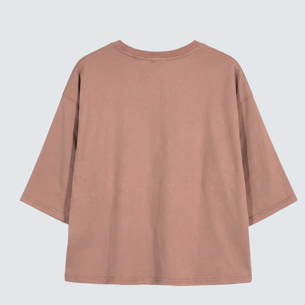 Minimal Patch Ring 7/10 Sleeve Top - Women One Size