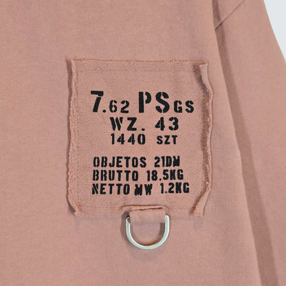 Minimal Patch Ring 7/10 Sleeve Top - Women One Size