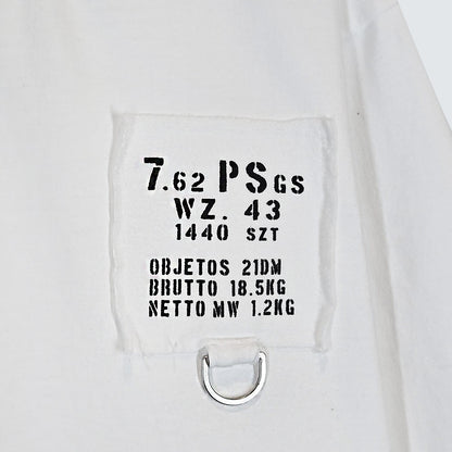 Minimal Patch Ring 7/10 Sleeve Top - Women One Size